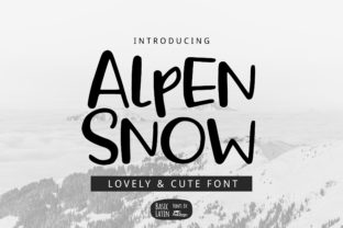 Alpen Snow: A Script Font for Digital Branding