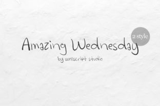 Amazing Wednesday: A Handwritten Font for Editorial Soul