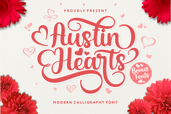 Austin Hearts: A Romantic Script Font for Branding