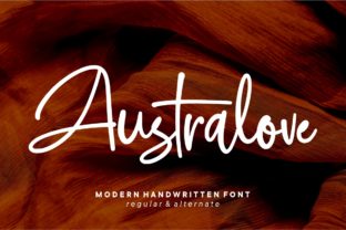 Australove: A Modern Script Font for Editorial Design