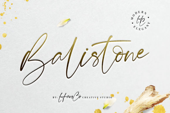 Balistone: A Modern Script Font for Small Business Branding