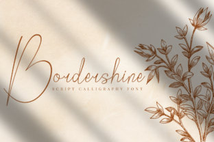 Bordershine: A Playful Script Font for Editorial Design