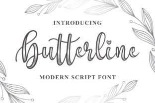 Butterline: A Playful Script Font for Editorial Design