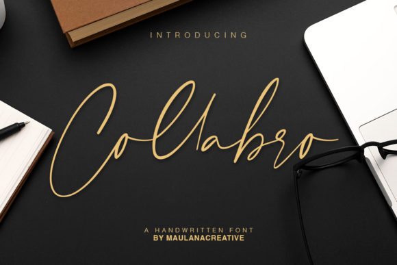 Collabro: A Handwritten Font for Campaigns