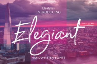 Elegiant: A Script Font for Editorial Design