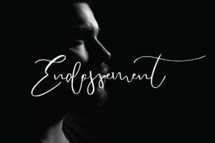 Endossement: A Handwritten Typeface for Editorial Design