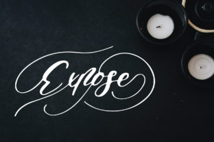 Expose Font: Elevating Brand Identity with Swirly Script Typography