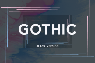 Gothic Black: A Modern Sans Serif Font for Branding