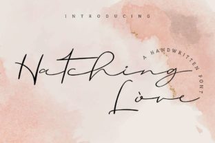 Hatching Love: An Elegant Script Font for Branding