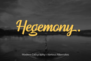 Hegemony: The Modern Calligraphy Typeface for Bold Marketing