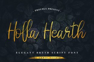 Holla Hearth: A Script Font for Handmade Makers