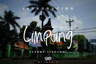 Limpung: A Playful Script Font for Makers