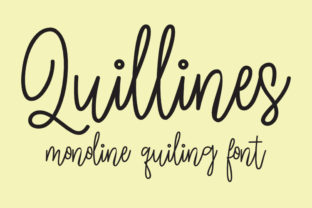Quillines: A Script Font for Crafters