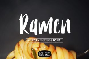Ramen Font: A Handwritten Typeface for Branding