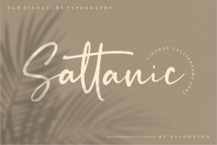 Sattanic: A Vintage Script Font for Crafters