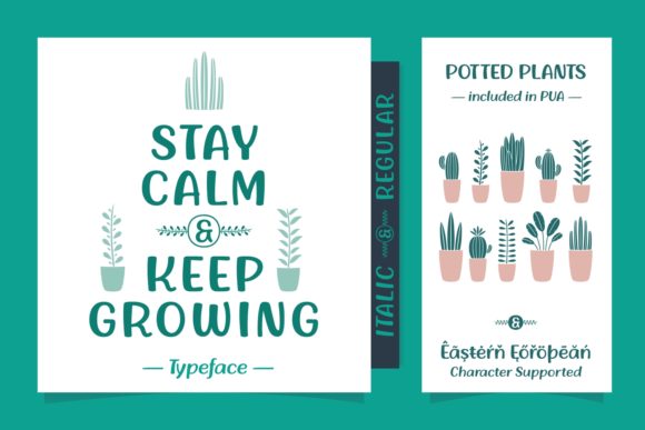 Stay Calm Keep Growing: A Handwritten Font for Brands