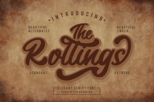 The Rollings Font: A Nostalgic Script for Branding